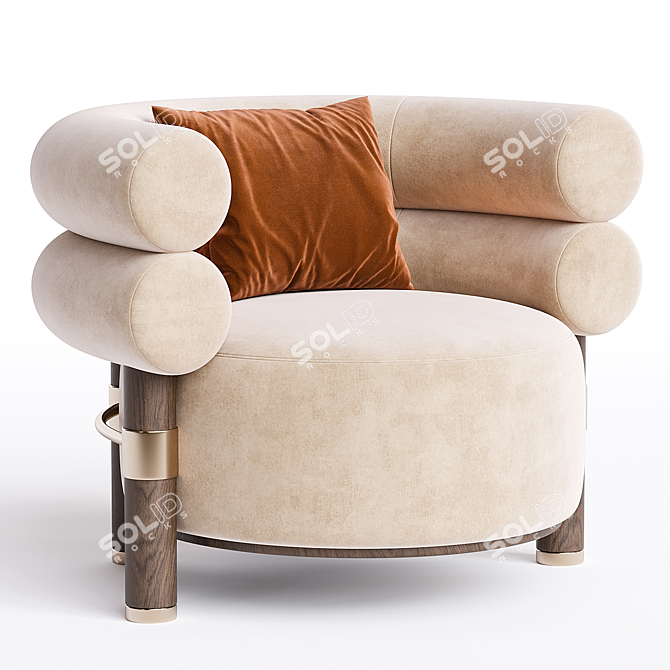 Modern Armchair Rogers 2014 Model 3D model image 1