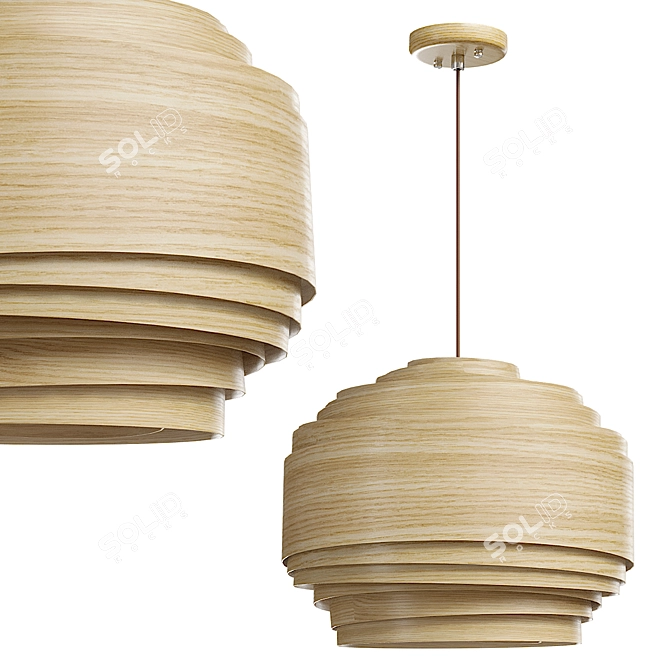 Modern Pendant Light TRAVIS 3D model image 2