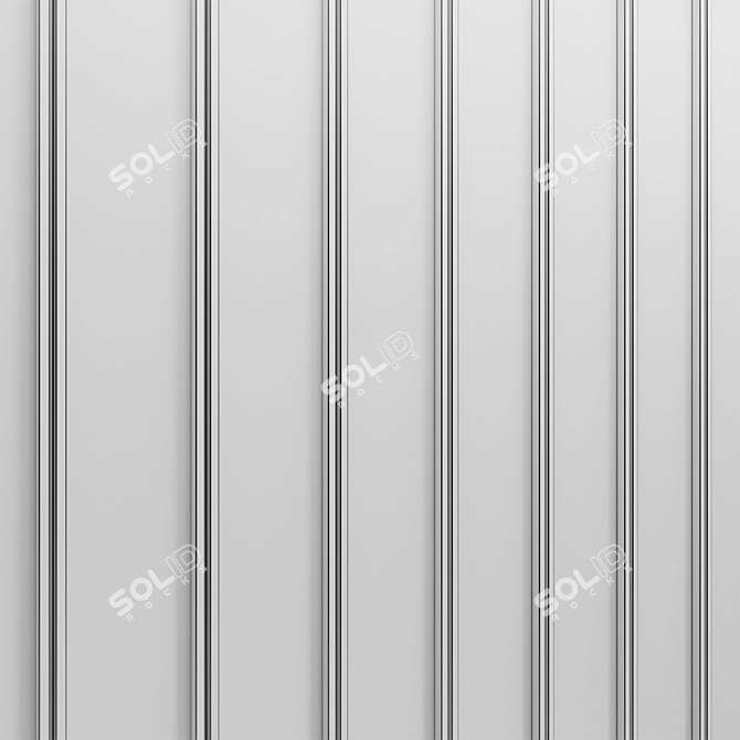 Wood Veneer Wall Panels 3D model image 4