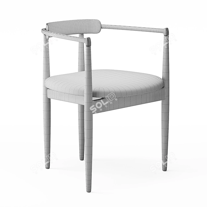 Koyori Miau Accent Chair 3D model image 4