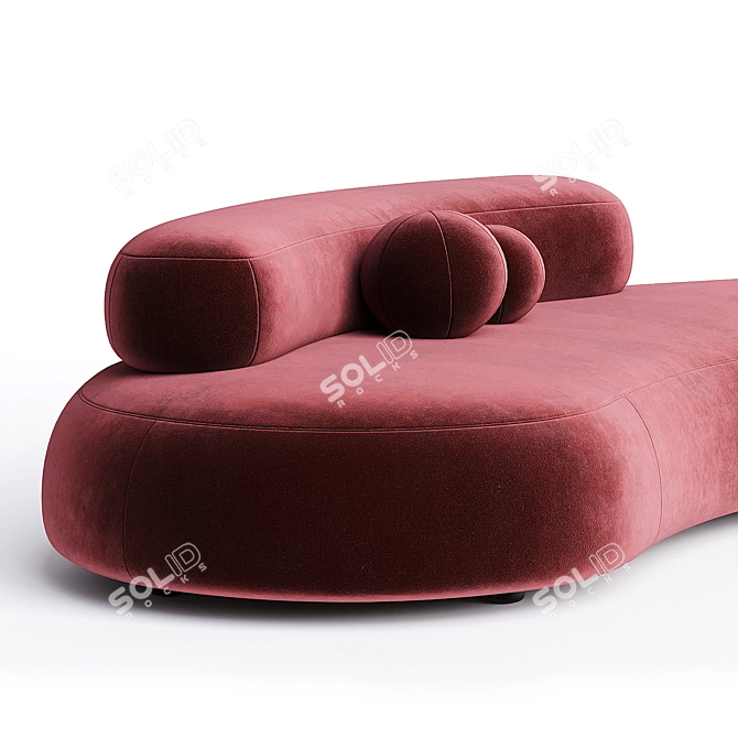 Modern Bubble Rock Sofa Design 3D model image 2