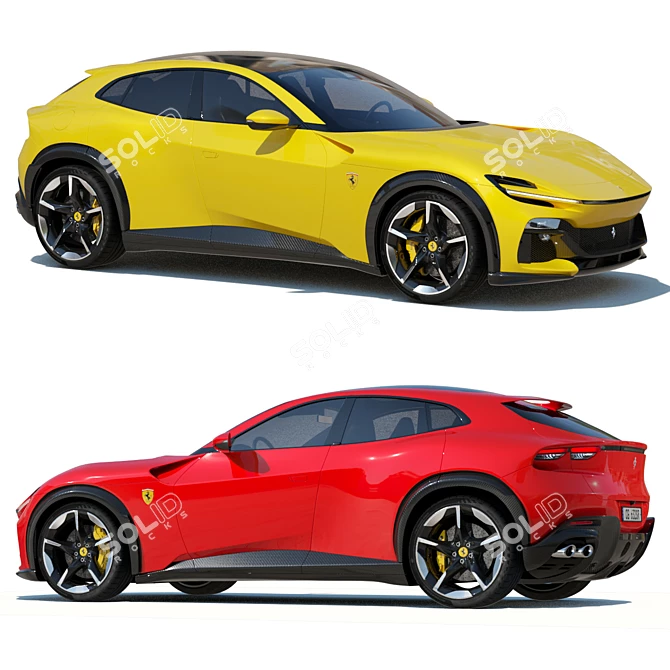 Ferrari Purosangue Crossover Model 3D model image 4