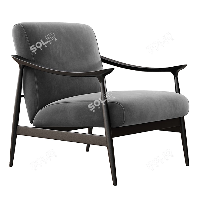 Elegant Armchair Vivi Tosconova 3D model image 4