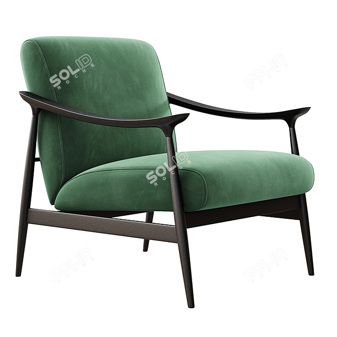 Elegant Armchair Vivi Tosconova 3D model image 5
