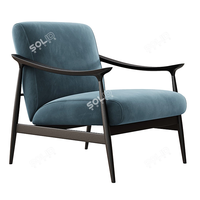 Elegant Armchair Vivi Tosconova 3D model image 6
