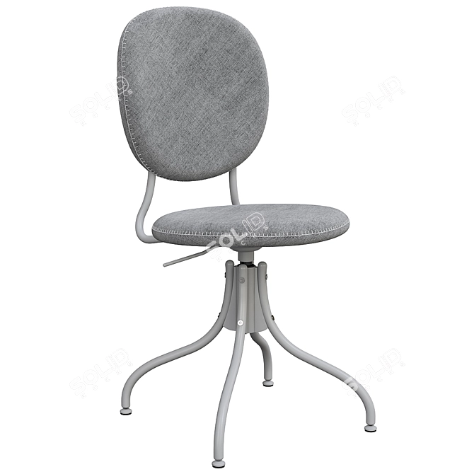 Idekulla Dark Gray Swivel Chair 3D model image 1