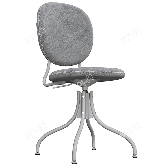 Idekulla Dark Gray Swivel Chair 3D model image 3