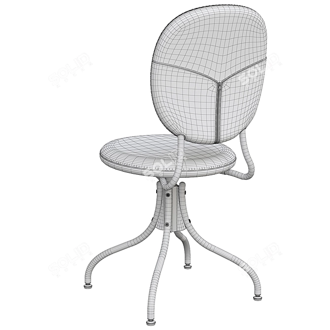 Idekulla Dark Gray Swivel Chair 3D model image 4