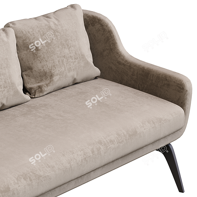 Stylish Leather Belt for Men 3D model image 3