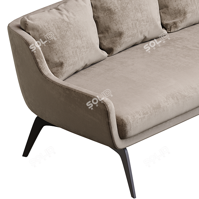 Stylish Leather Belt for Men 3D model image 4