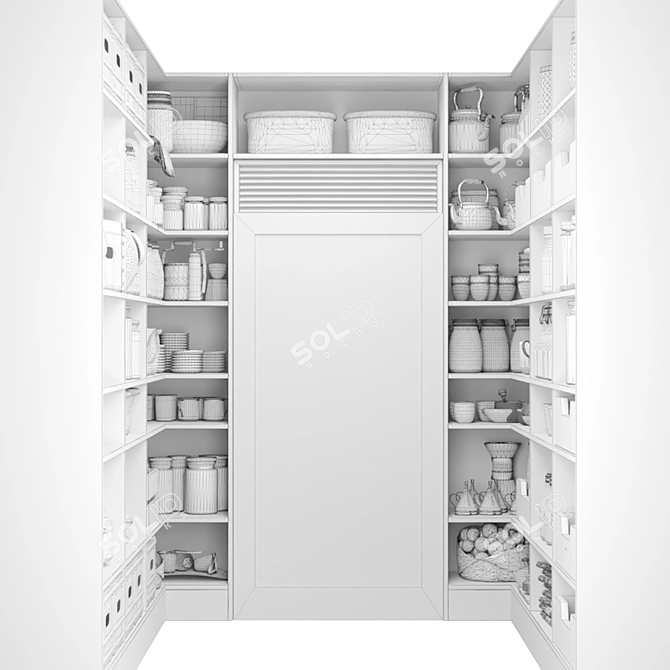 Spice Pantry & Kitchen Utensils Collection 3D model image 2