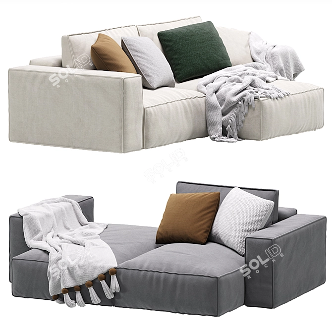 Ebi Corner Sofa by Divan.ru 3D model image 1