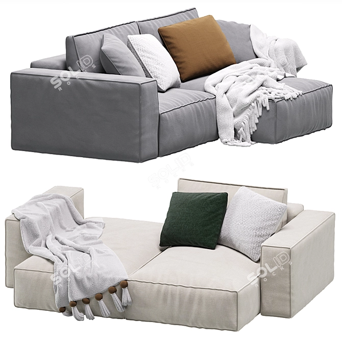 Ebi Corner Sofa by Divan.ru 3D model image 2