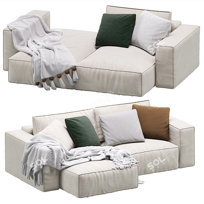 Ebi Corner Sofa by Divan.ru 3D model image 4