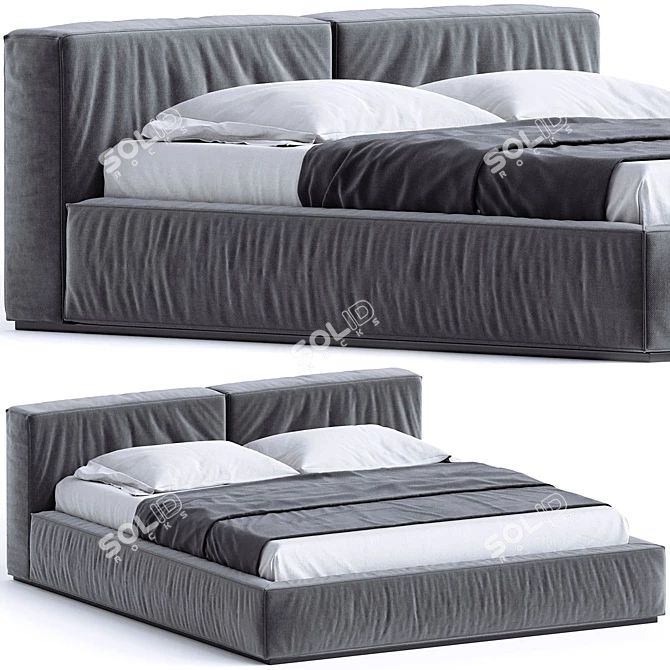 Boca Navi Bed in Boca Room 3D model image 1