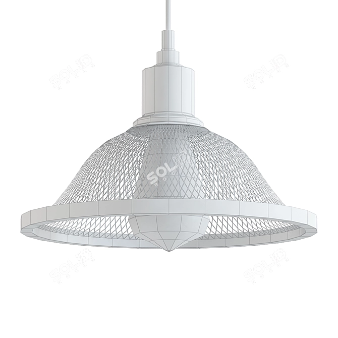 Modern Industrial Loft Pendant Light 3D model image 2