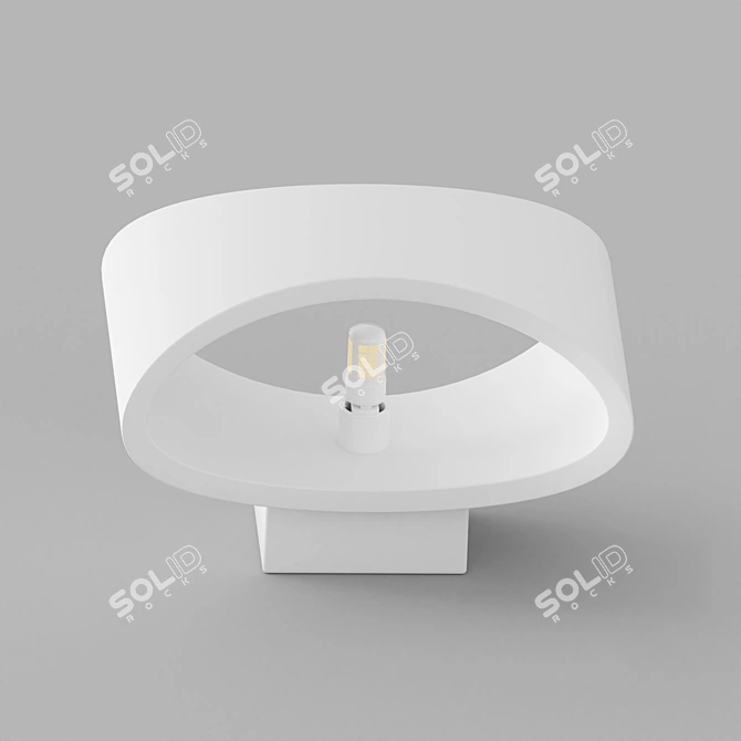 Modern Gypsum Calixta Wall Sconce 3D model image 3