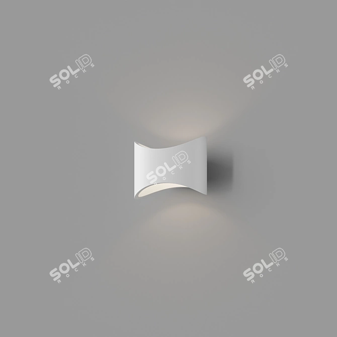 Modern Gypsum Calixta Wall Sconce 3D model image 4