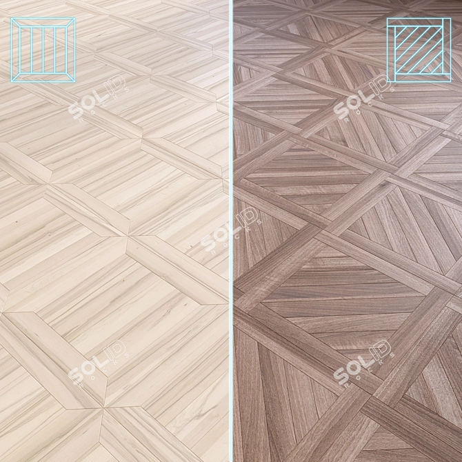 Wooden Floor 3D Model 3D model image 1