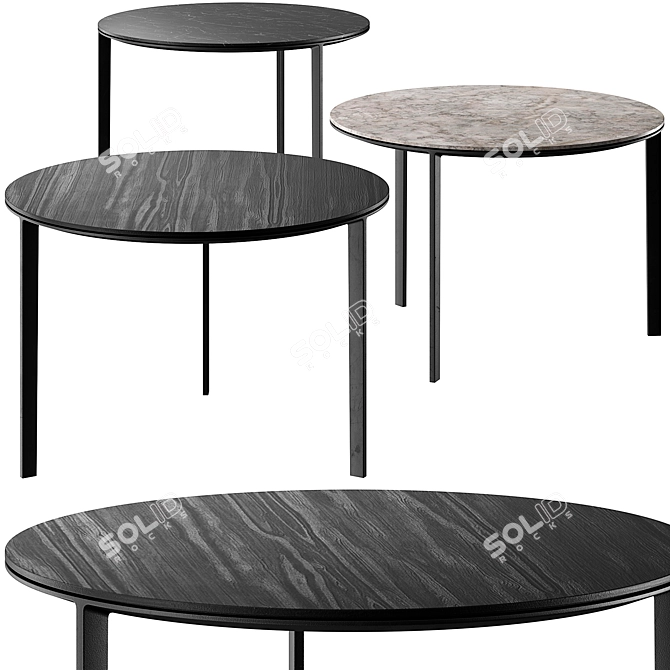 Modern Sleek VIPP423 Coffee Table 3D model image 2