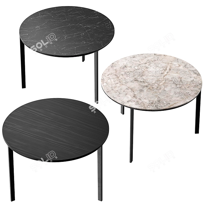 Modern Sleek VIPP423 Coffee Table 3D model image 3