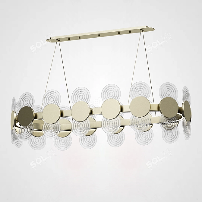 Linear LED Pendant Light: GEMMA 3D model image 3