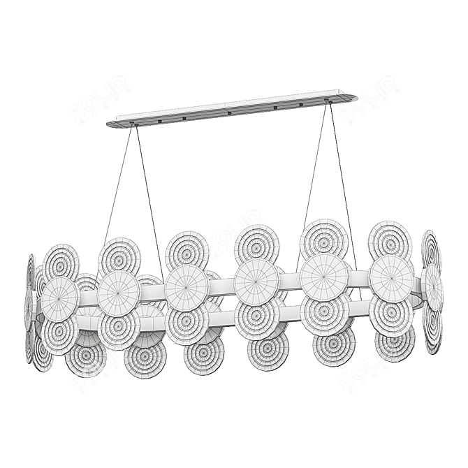 Linear LED Pendant Light: GEMMA 3D model image 4