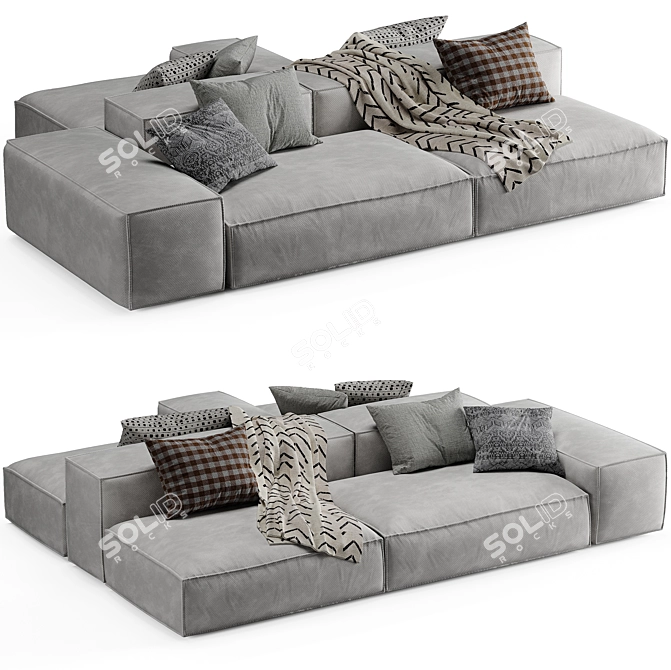 Luxurious Extrasoft Living Divani 2015 3D model image 1