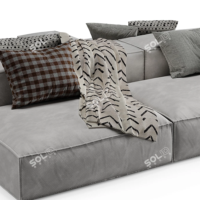 Luxurious Extrasoft Living Divani 2015 3D model image 2