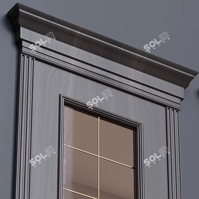 Vintage Verona Entrance Door 3D model image 3