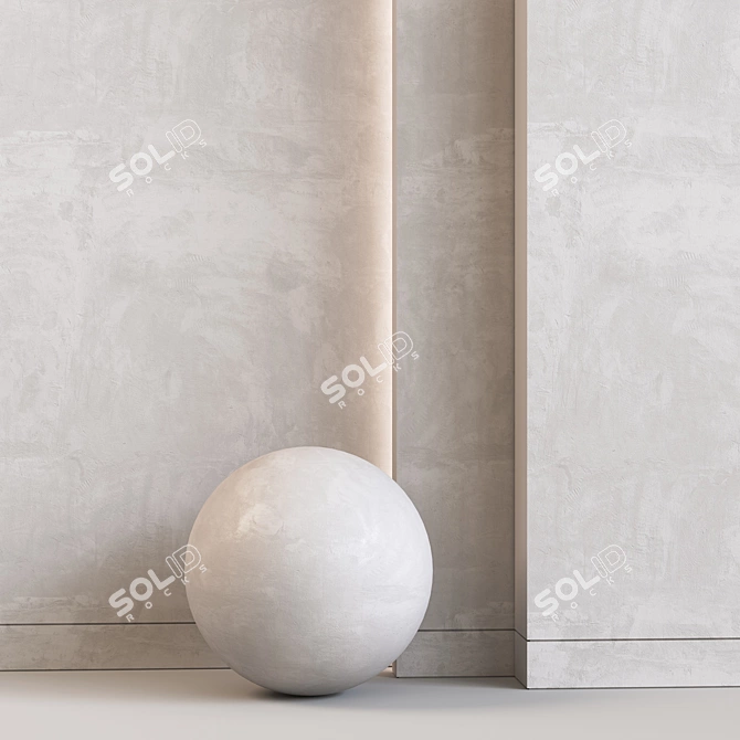 Sherzod's Stylish Decorative Plaster 3D model image 2