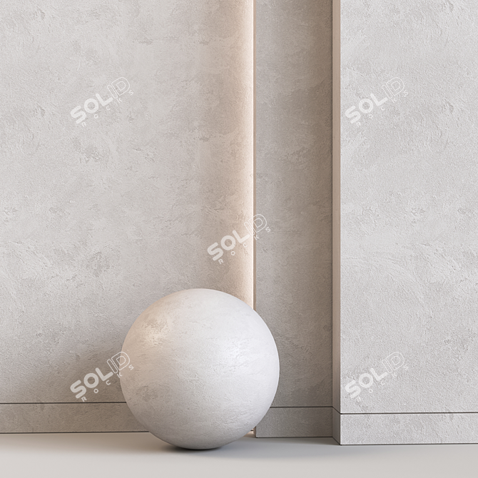 Sherzod's Stylish Decorative Plaster 3D model image 3