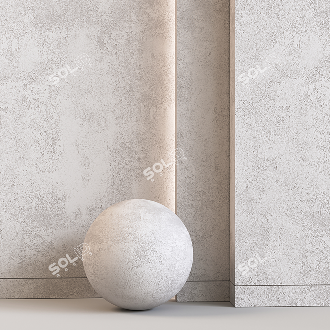 Sherzod's Stylish Decorative Plaster 3D model image 4
