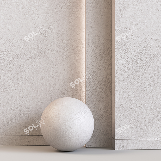 Sherzod's Stylish Decorative Plaster 3D model image 6