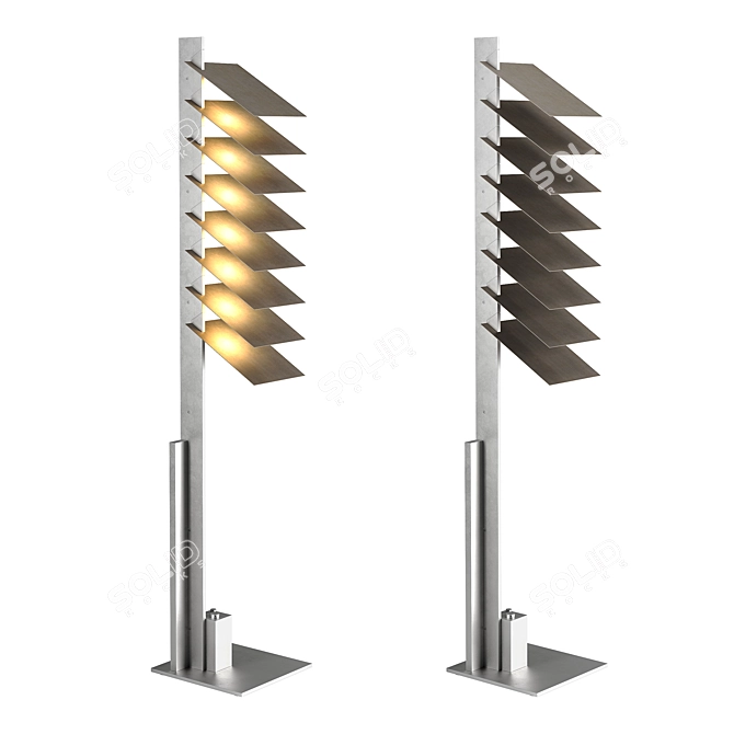 Pelle Designs Modern Floor Lamp 3D model image 1