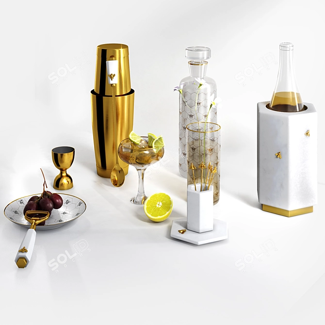 Williams Sonoma Mixology Bar Set 3D model image 3