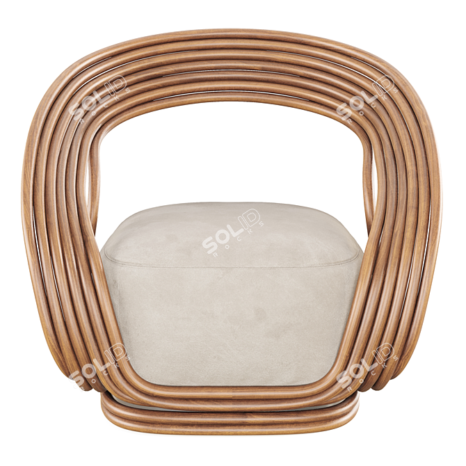 Eva Armchair: Modern Italian Design 3D model image 2