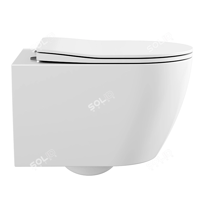 Ceramica Nova PEARL Wall-Hung Toilet 3D model image 2