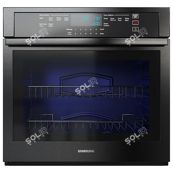 Samsung Black Stainless Kitchen Collection 3D model image 3