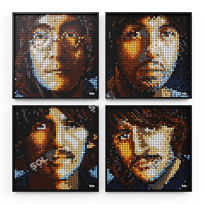 LEGO The Beatles Art Set 3D model image 1