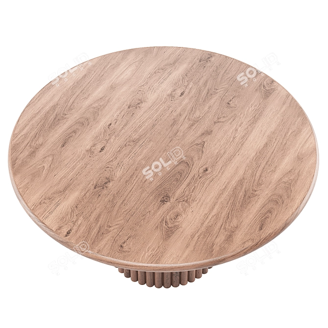 Scalloped Jewel Meals Table 02 3D model image 3