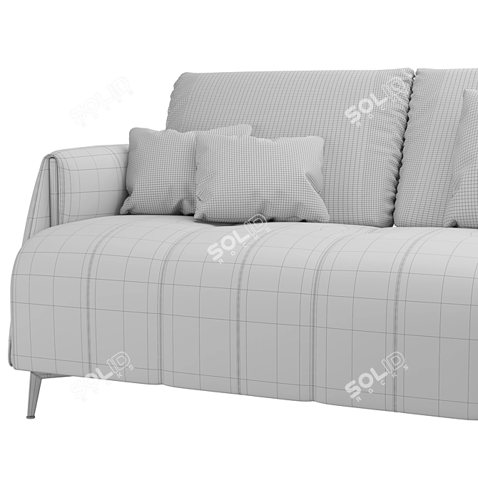 Italian Romance Sofa, Designer Collection 3D model image 7