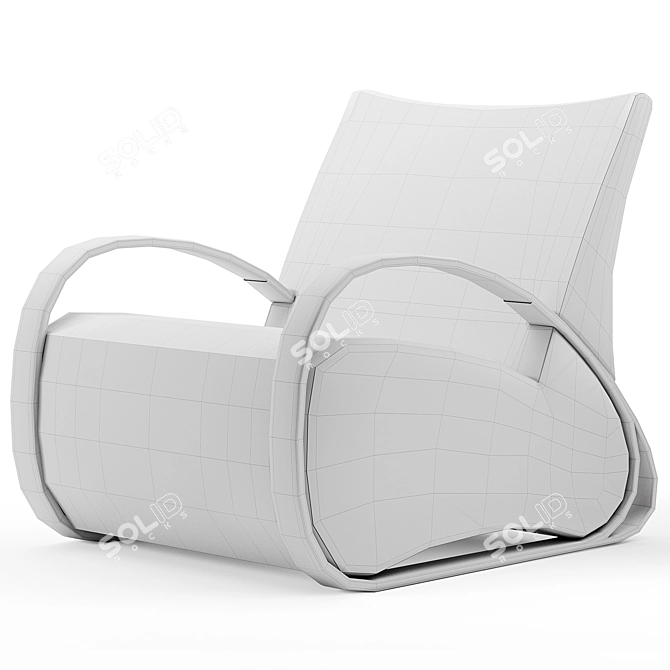 Modern Comfort Chair: Baleine 3D model image 2