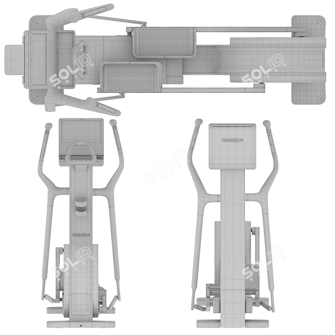 Artis Synchro Elliptical Trainer 3D model image 18