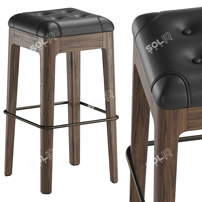 Modern Porada Webby Stool 3D model image 1