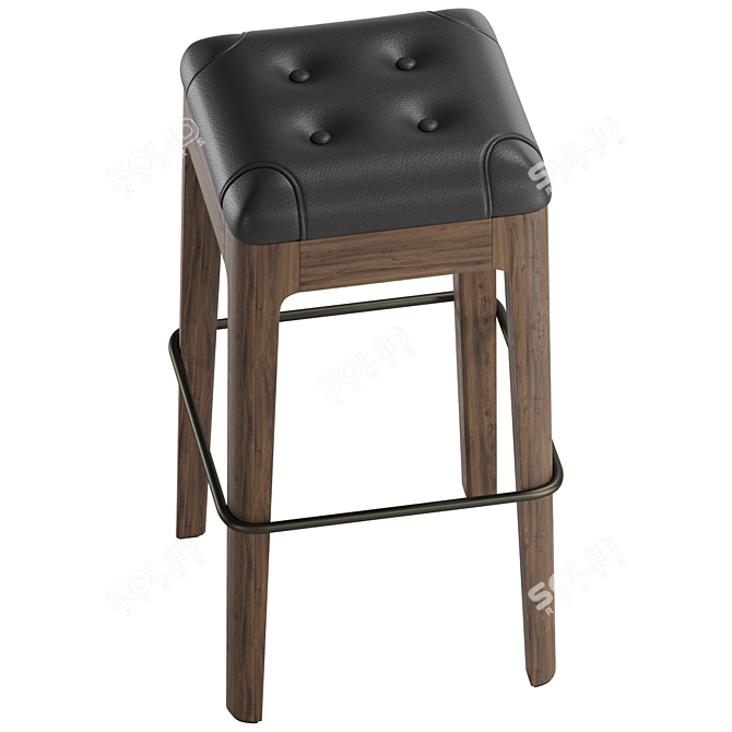 Modern Porada Webby Stool 3D model image 2