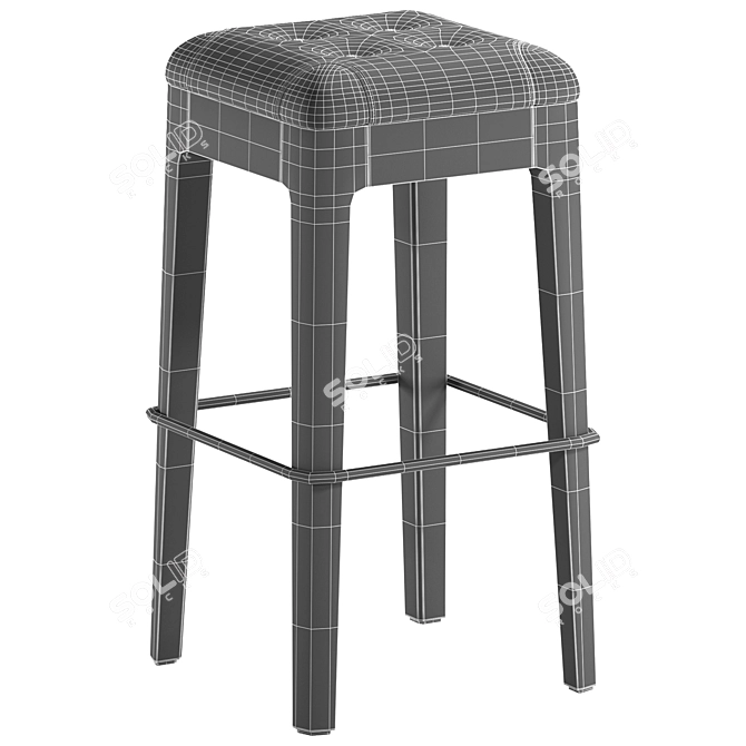 Modern Porada Webby Stool 3D model image 4