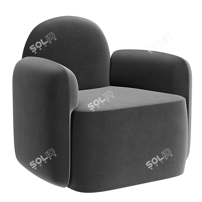 Modern Lounge Armchair in Aldermaston 3D model image 1