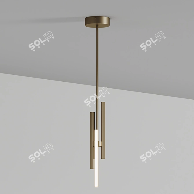 Sculptural LED Mini Pendant Lighting 3D model image 2