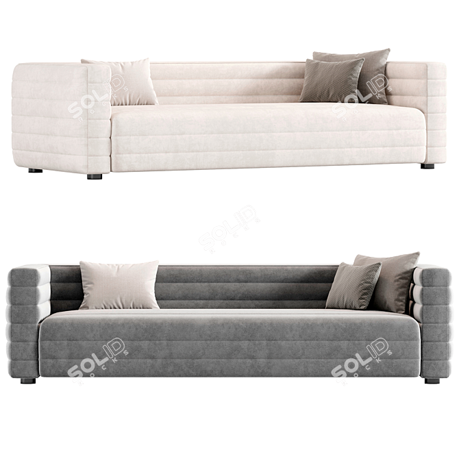 Strato Extra Large Modern Sofa 3D model image 2